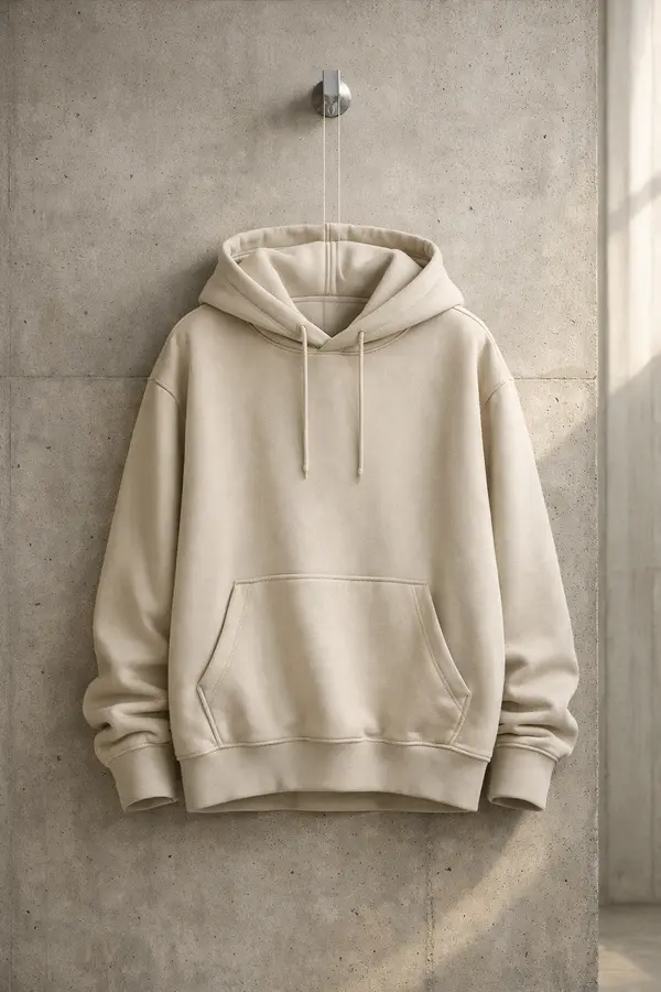 BONE BEIGE — 320gsm Structure Hoodie