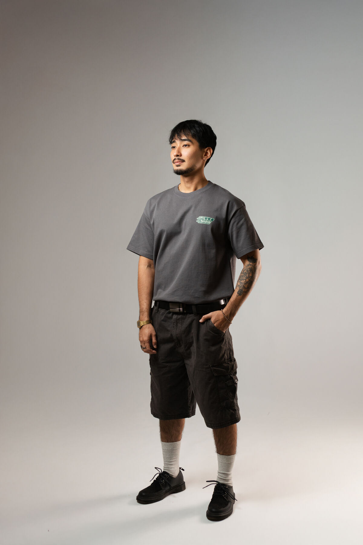 280G Foundation Tee — Concrete, Urban Industrial