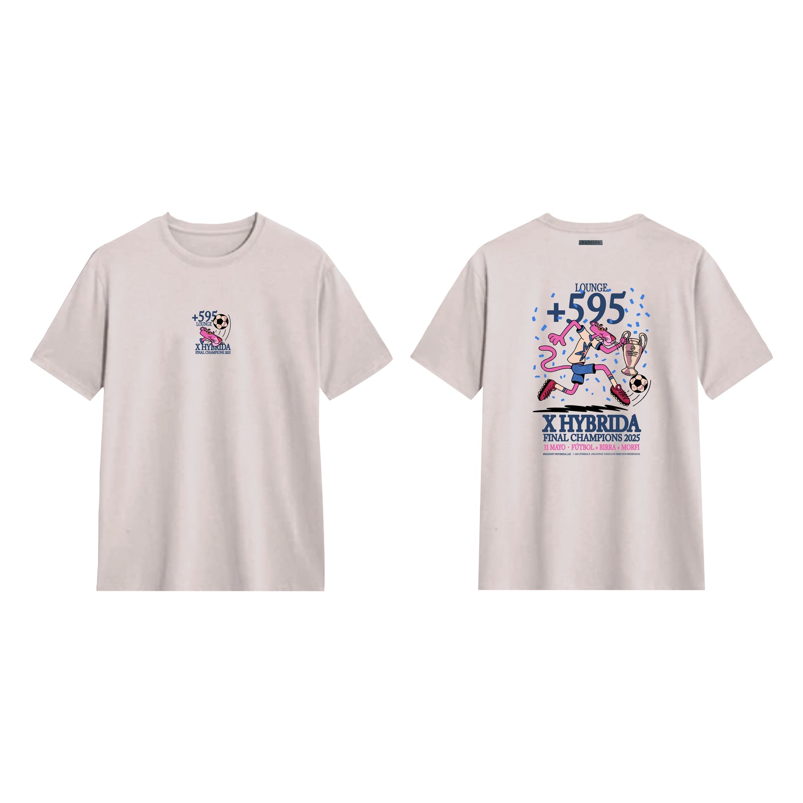Hybrida x +595 Lounge — Final Champions 2025 capsule, cream colorway