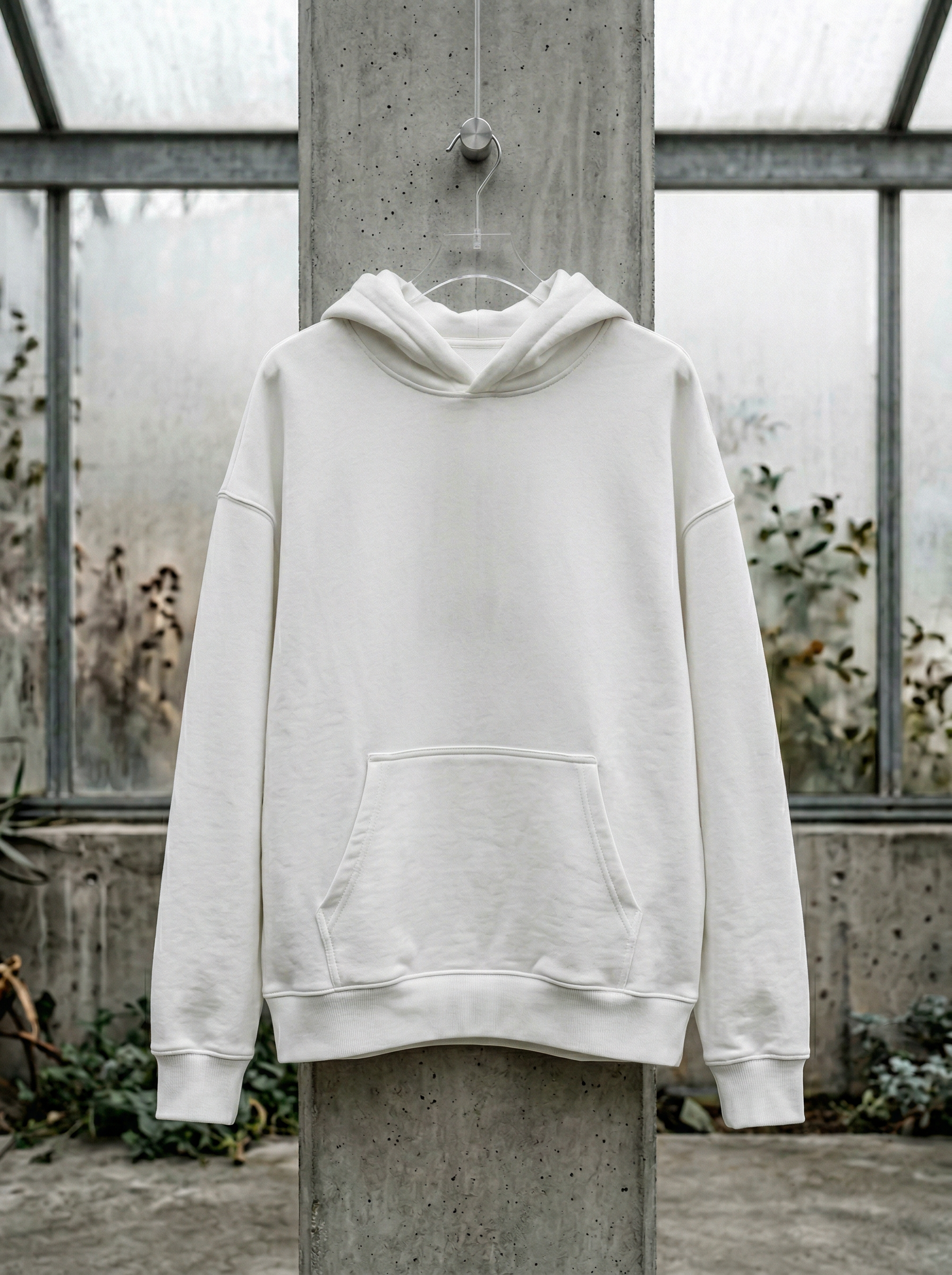 PURE WHITE — 320gsm Structure Hoodie