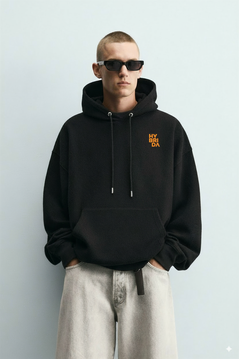 HYB Hoodie Onix Black