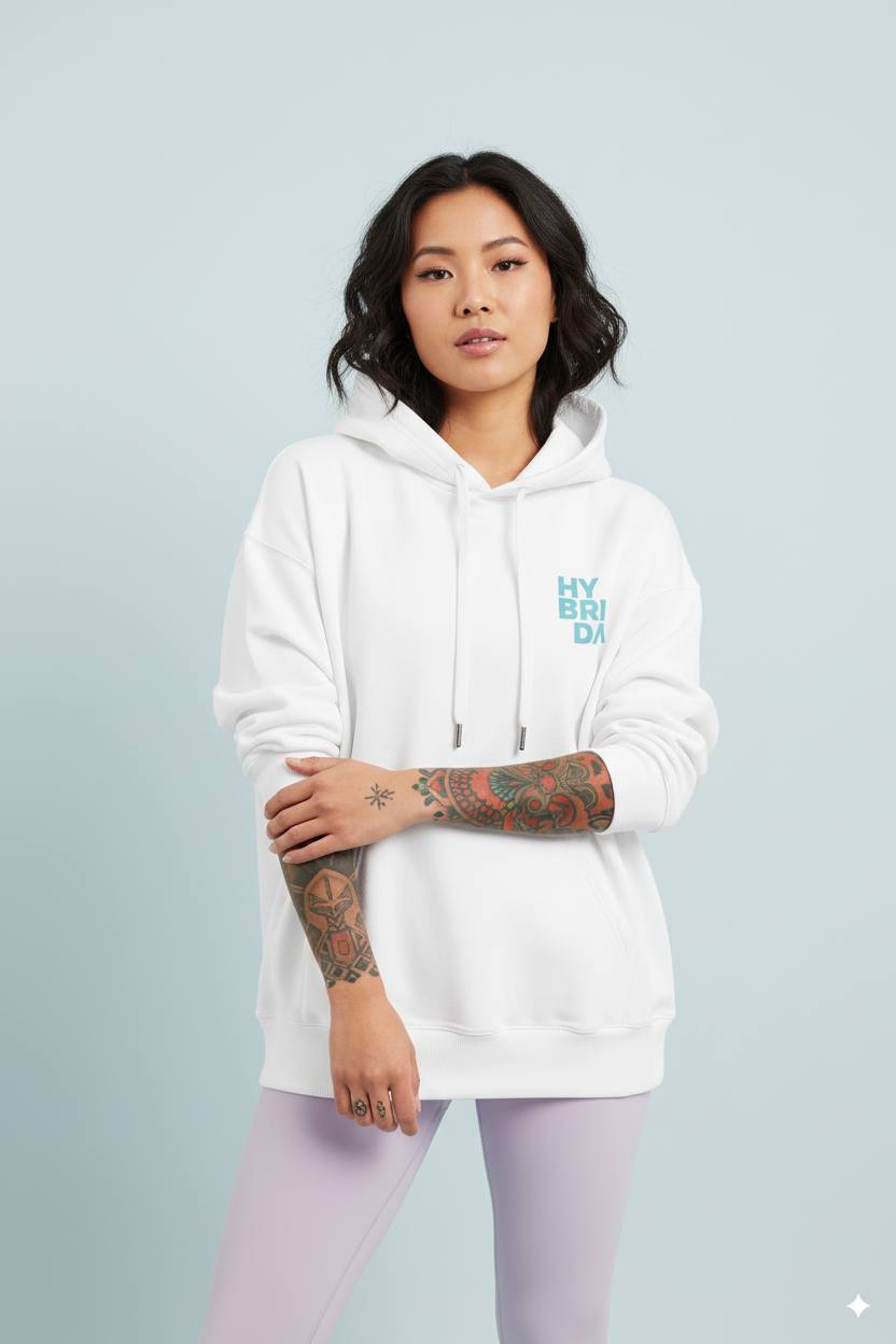 HYB Hoodie Blue White