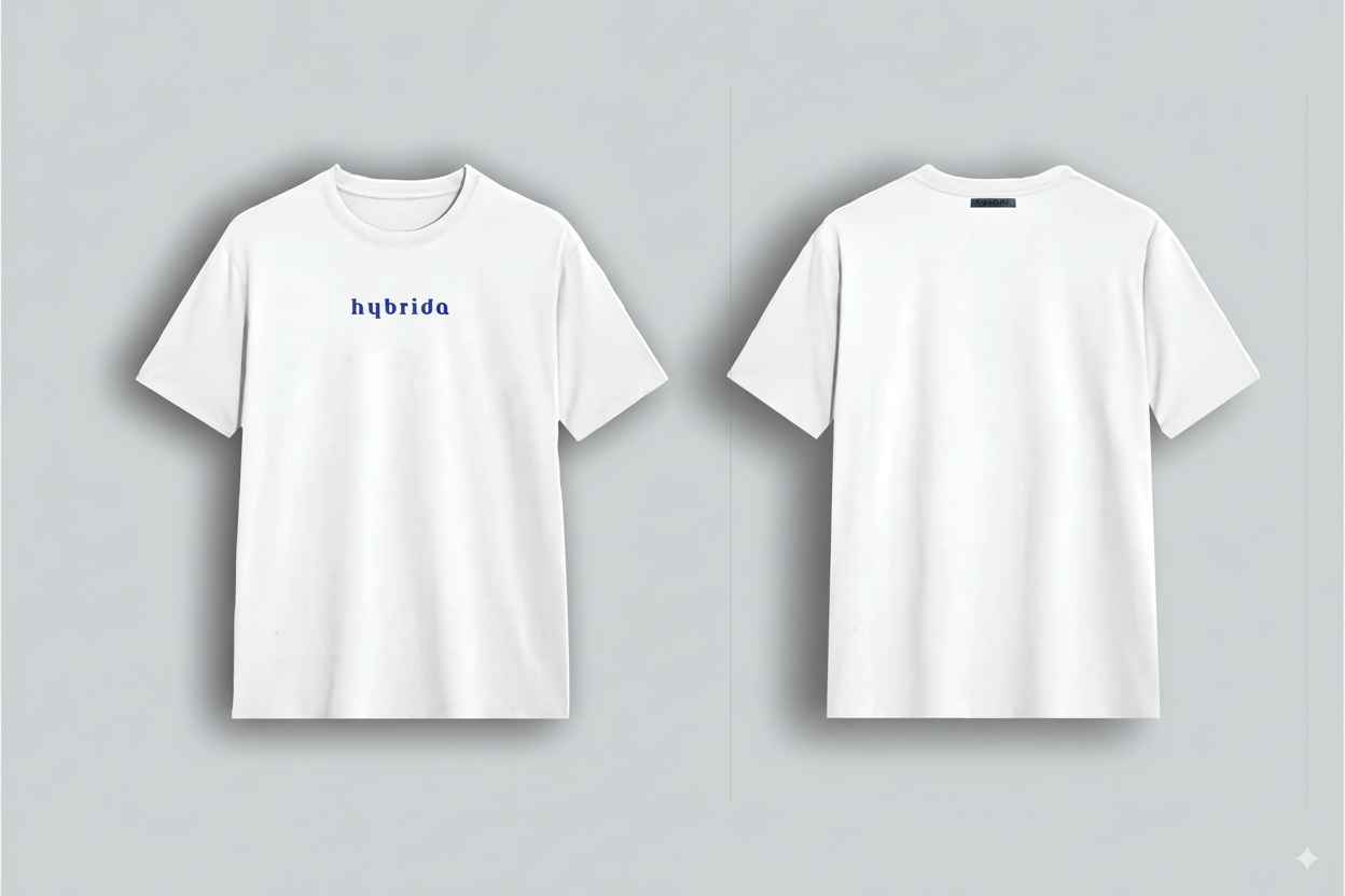 HYB Elevate Oversize White Tee