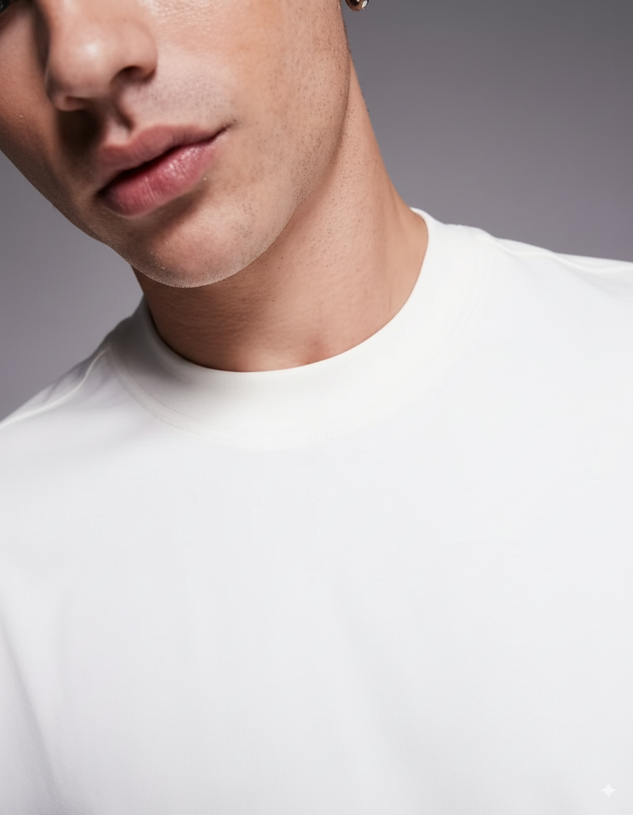 HYB Elevate Oversize White Tee