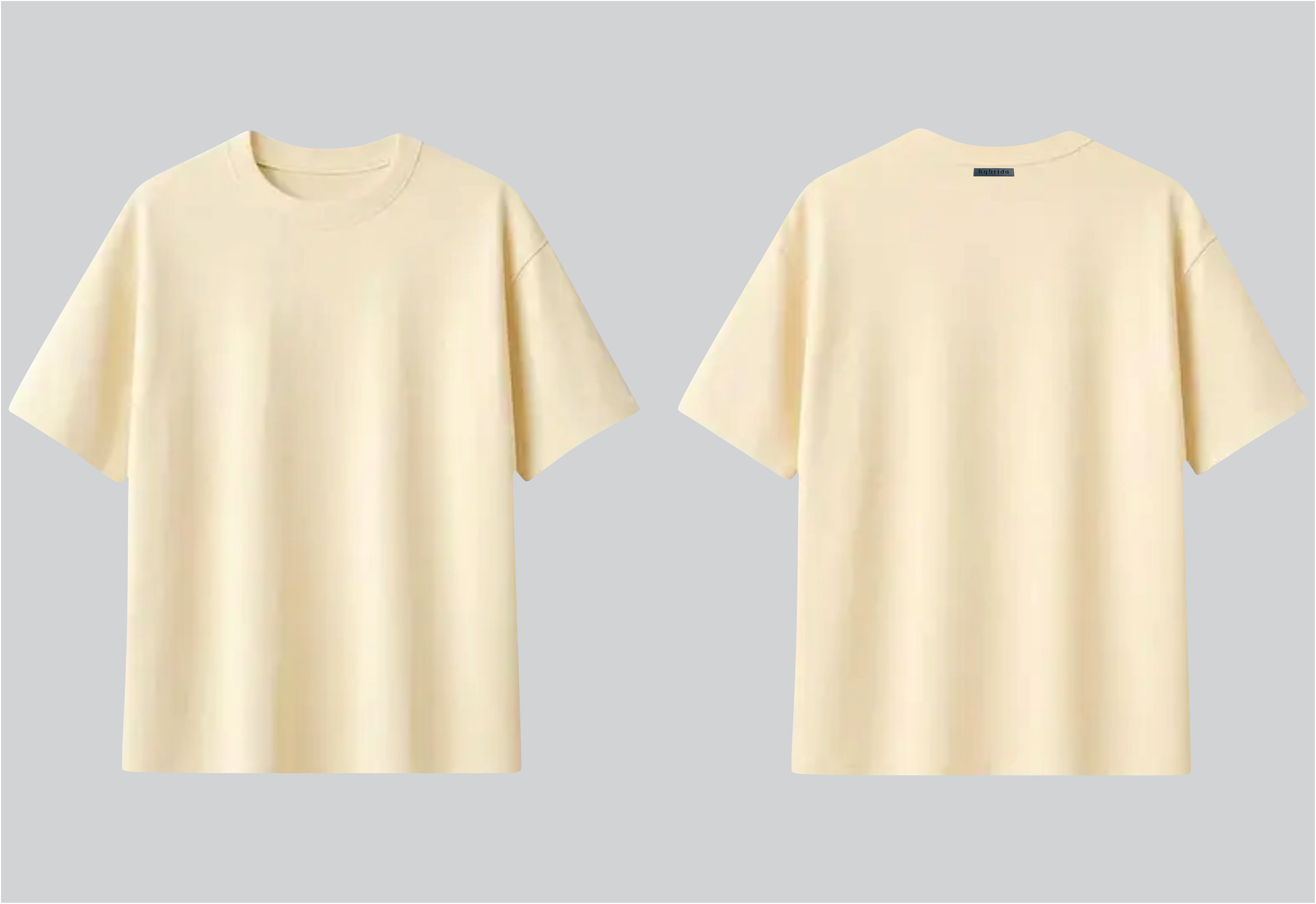 HYB Elevate Oversize Yellow Tee