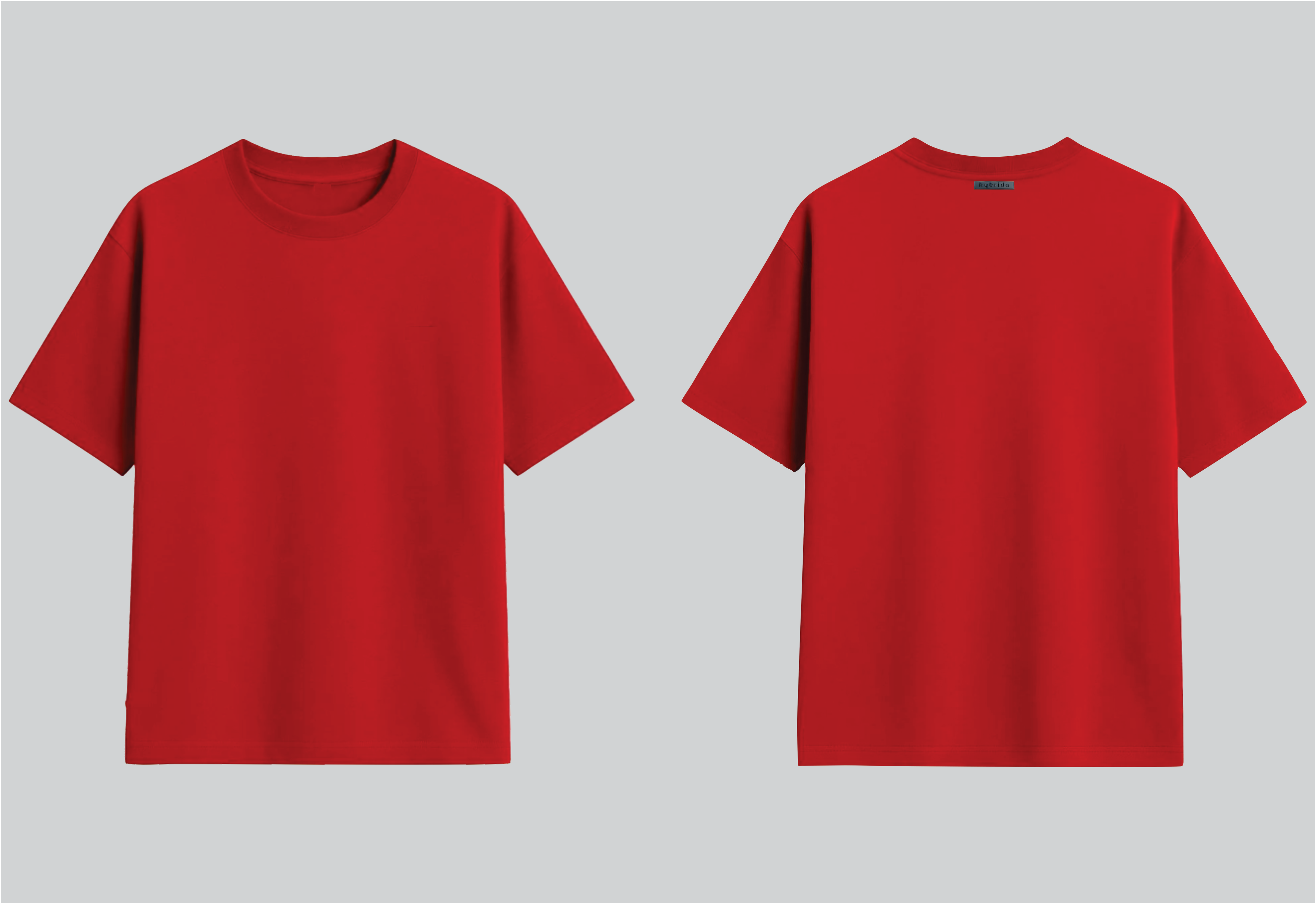 HYB Elevate Oversize Burgundy Red Tee